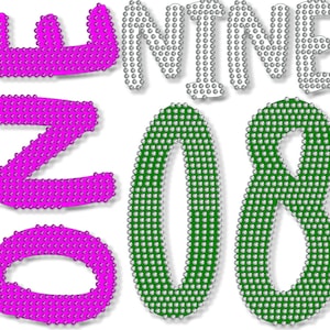 OneNine08 Rhinestone Template