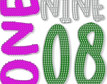 OneNine08 Rhinestone Template