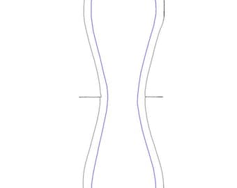 Softball Embroidery Template
