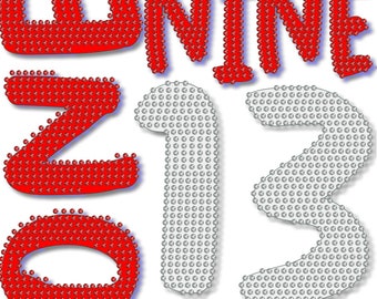 OneNine13 Rhinestone Template
