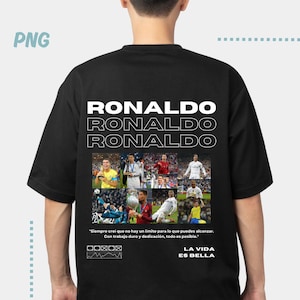 4 Diseños de Cristiano / Cristiano Ronaldo / Diseño PNG DTF / DTG / Diseño de sublimación de camisetas / Fútbol / Descarga instantánea / CR7