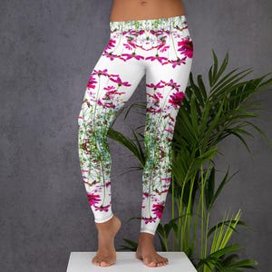 Yoga leggings, Women’s sportswear, Workout gear, Running tights, Comfortable stretch, High-rise support, Stylish fit, Nature inspired gift