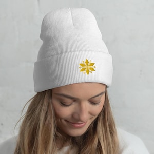 Embroidered Christmas Beanie: Festive Winter Hat, Hypoallergenic