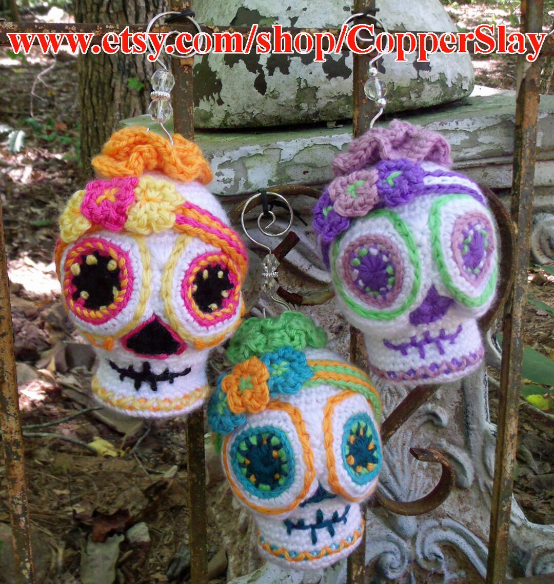 Sugar Skull Crochet Pattern Amigurumi Day of the Dead