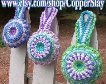 Crochet pattern Crochet flower pillow pincushion sachet pomander decor wall art wallart crochet pattern instant download