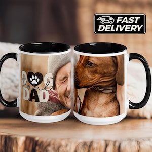 Dog Dad Mug, Custom Dog Mug, Dog Dad Coffee Cup, Personalized, Dog Owner Gift, Dog Lover Mug, Pet Coffee Mug, Gift for Dog Dad, Pet Mug