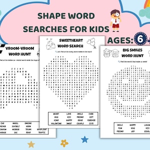 Word Search Bundle, Kids Word Search, Digital Puzzle, Word Search PDF, Fun Word Search, Holiday Word Search, Printable Word Search for Kids