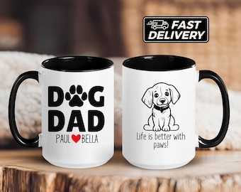Personalisierte Hundetasse, Tasse Hundebesitzer, Tasse Hundefan, Kaffeetasse Hund, Lustige Hundetasse, Geschenke für Hundeliebhaber