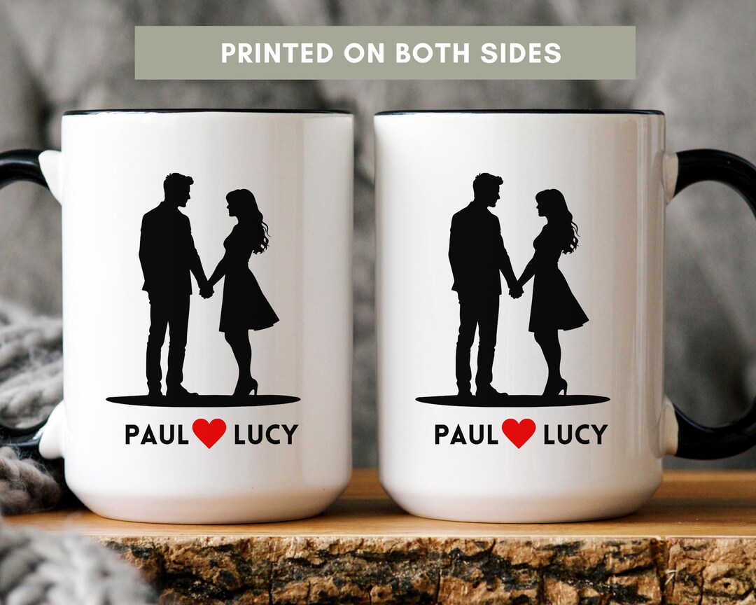 ZENFUN 2 Pack Ceramic Mug Set For Couple, Coffee Mugs