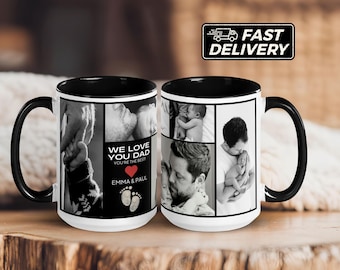 Dad Coffee Mug, Custom Dad Mug ,Dad Photo Mug, Dad Mug Gift, Best Dad Mug, Father Gift, Photo Collage Mug for Dad, Mug Fathers, Photo Mug