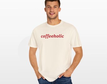 Sweat-shirt chat café turc • Comfort Colors® 1466 • Pull à col rond pour les amateurs de café • Cadeau mignon pour les amoureux des chats • Haut unisexe confortable pour les accros du café