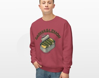 Sweat-shirt ras du cou Sarma & Lemon - Gourmet - Pull graphique