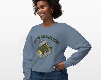 Sweat-shirt ras du cou Sarma et citron – Vêtements confortables pour les gourmets