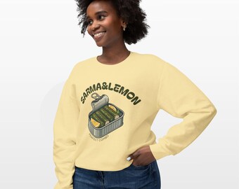 Sweat graphique Sarma & Lemon - Pull ras du cou pour gourmets