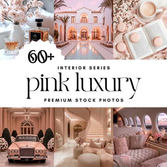 Old Money Luxe Stock Images | Pink Aesthetic Faceless Photos for Digital Marketing | High-Quality Visuals