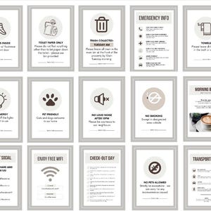 Airbnb &amp; Host Printable Signs - Etsy