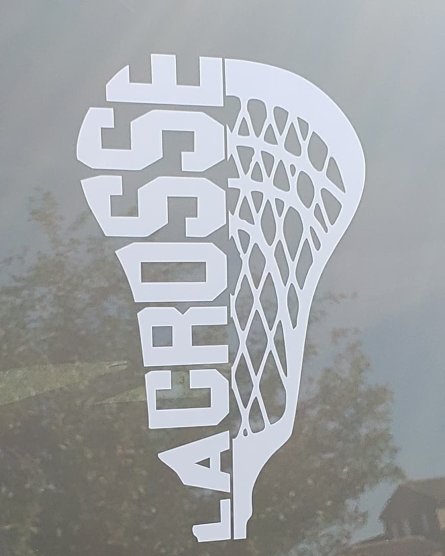 Lacrosse Head Decal Etsy