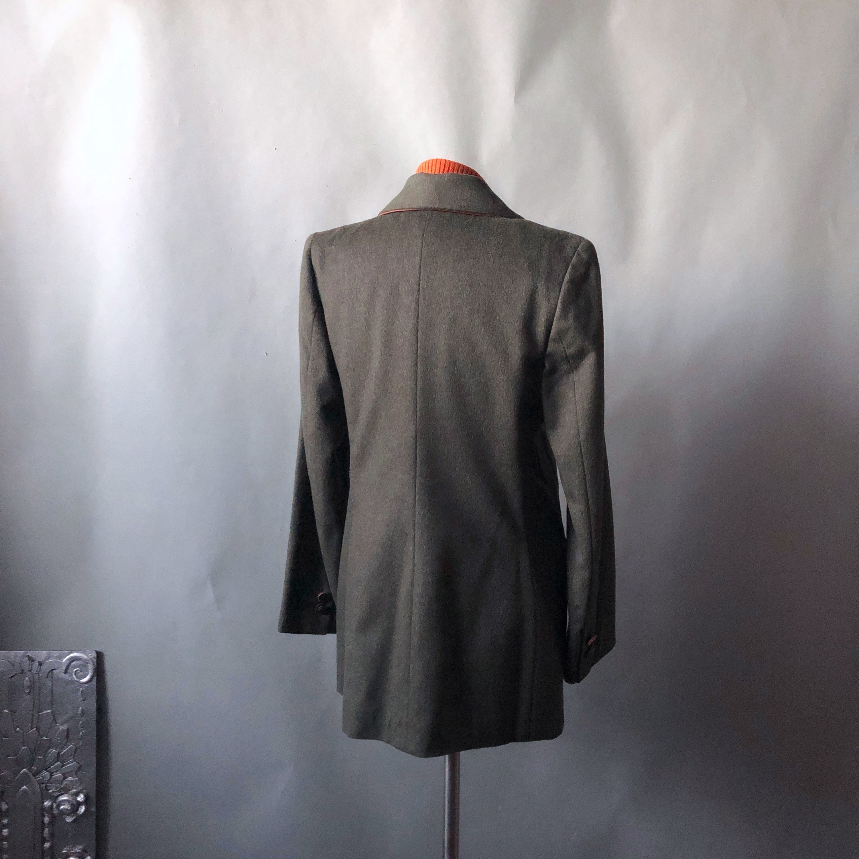 Vintage 80s 90s Max Dine Italy Loden Green Wool Tailored