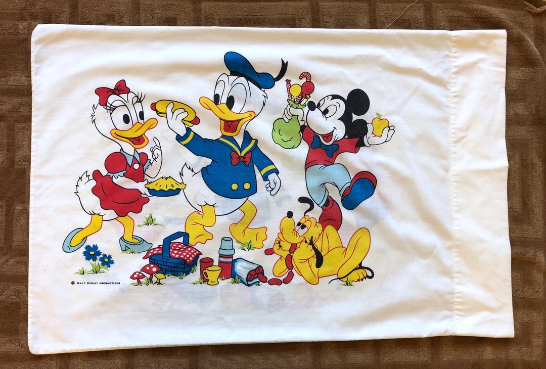 Vintage 1960s 70s Disney Pillow Case / Fashion Manor JC Penney Etsy