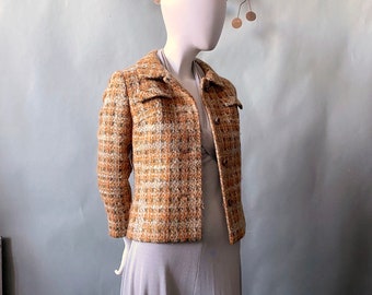 1960s Tweed Jacket Jack Clarke Dublin Coco Era Couture Tailoring Designer 50s 60s Vintage Ireland Fashion Design