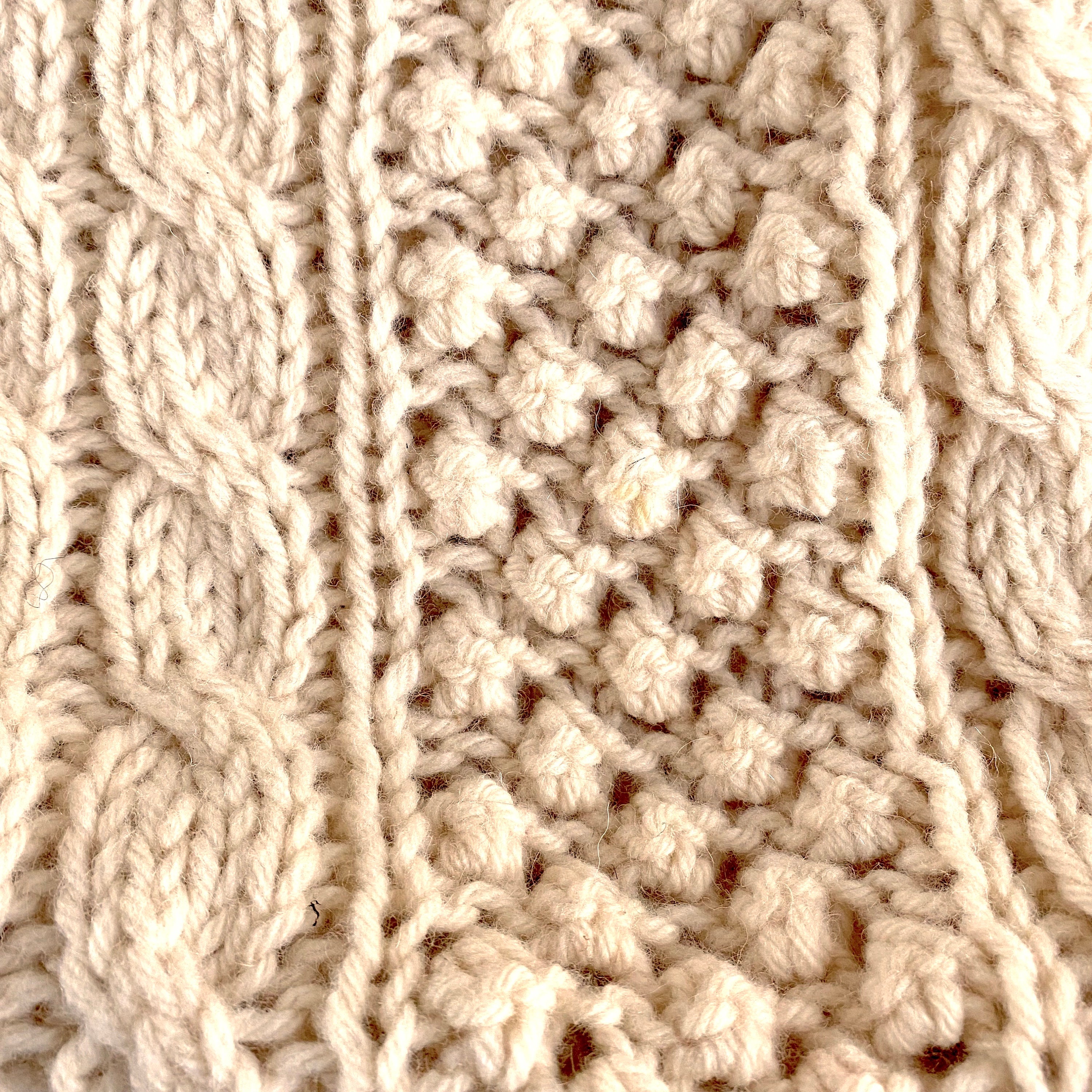 Vintage Fisherman Knit Sweater Tally Ho Made in Italy Hand