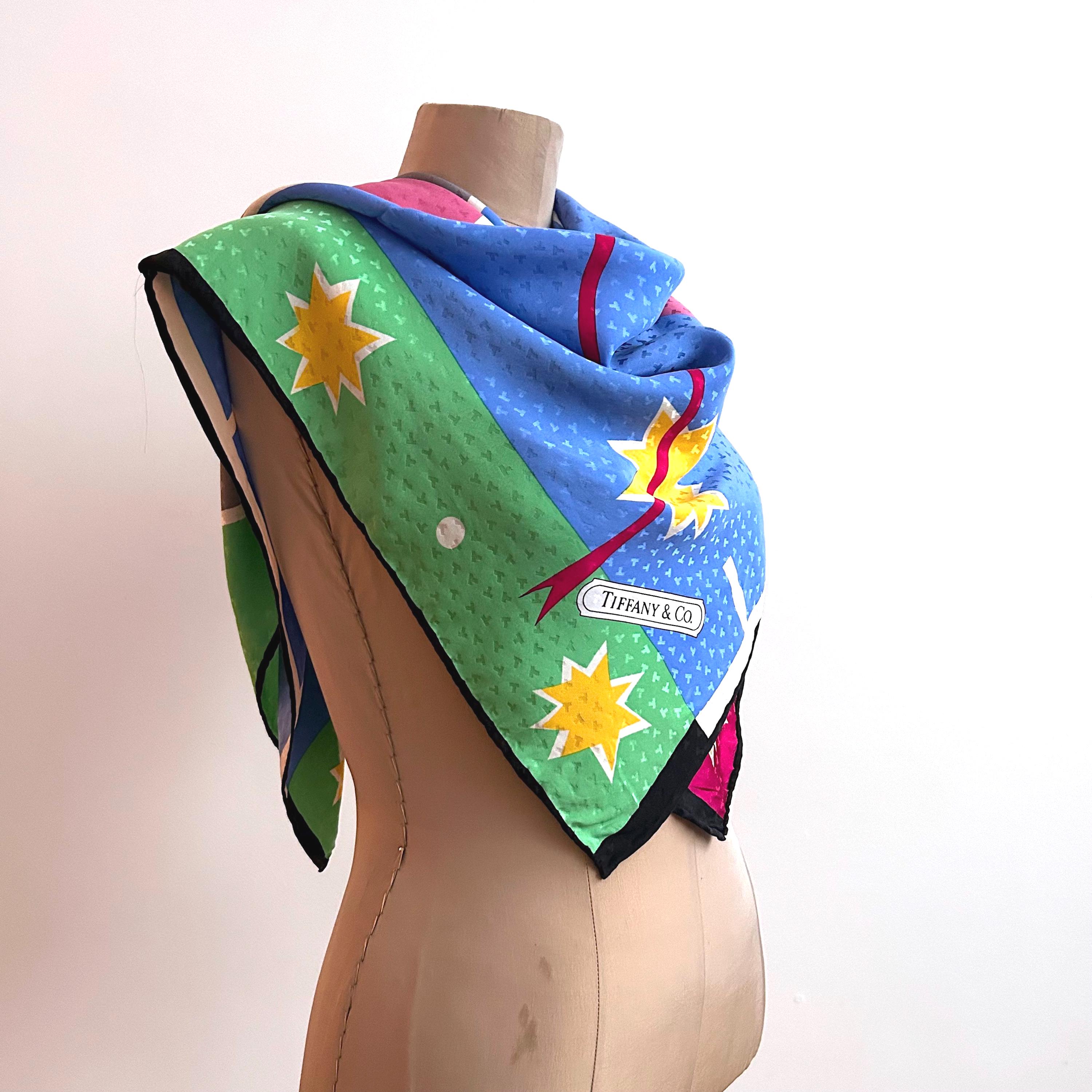 Tiffany & Co. ペイズリー 大判スカーフ　MADE IN ITALY Tiffanys and Co Scarf - Etsy