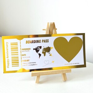 Bordkarte | Personalisierte Folie Event Ticket | Benutzerdefinierte Ereignis-Karte | Überraschungsgeschenk-Karte | Kratz offenbaren | Andenken | Geburtstag