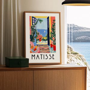 Henri Matisse Poster – Matisse Kunstdruck Offenes Fenster Matisse Cut Outs Poster Florale Wandkunst Blumenmarkt Poster Matisse Stillleben