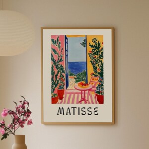 Henri Matisse Poster – Matisse Kunstdruck Offenes Fenster Matisse Cut Outs Poster Florale Wandkunst Blumenmarkt Poster Matisse Stillleben