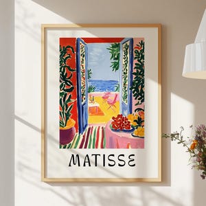 Henri Matisse Poster – Matisse Kunstdruck Offenes Fenster Matisse Cut Outs Poster Florale Wandkunst Blumenmarkt Poster Matisse Stillleben