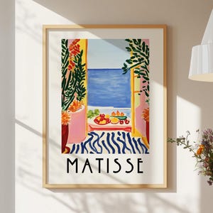 Henri Matisse Poster – Matisse Kunstdruck Offenes Fenster Matisse Cut Outs Poster Florale Wandkunst Blumenmarkt Poster Matisse Stillleben