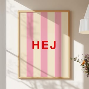 HEJ Poster – Hej Skandi Poster Hygge Poster Hej Copenhagen Art Hej Typo Poster Hej Kopenhagen Poster Europe Travel Poster Dänemark Poster