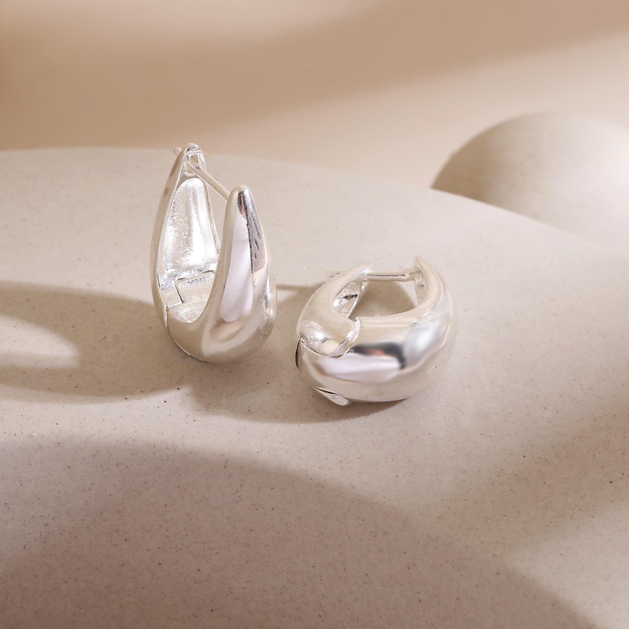Buy VANBELLE 925 Sterling Silver Rhodium Plated Tear Drop Earring