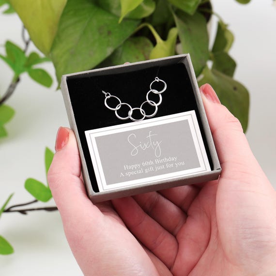 Sterling Silver Birthday Bracelet, 60th Birthday Gift, Minimalist Bracelet, 60th Birthday Bracelet, Anniversary Gifts, 60th Gift for Her