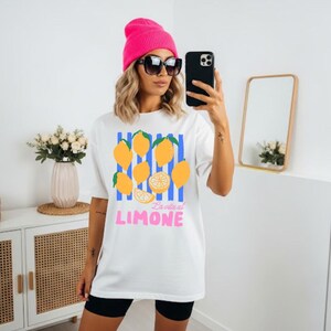 Lemon Vibes Tee - La Vita al Limone | Citrus Lover Shirt | Summer Tee | Tequila Club Top | Beach Party T-shirt | Vacation T-shirt