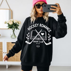 BookTok Hockey Romance Sweatshirt, perfect for bookworms, romantasy, smut sweatshirt, reader gift, book lover gift | Bookish Sweatshirt