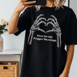 Skeleton Hands Bookish Tee: Romantasy Reader Gift