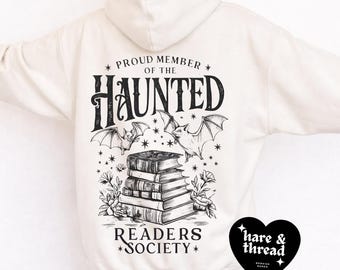 Bluza z kapturem „Haunted Readers Society”: Bluza z kapturem dla miłośników książek