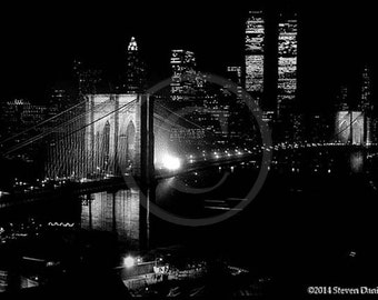 The Brooklyn Bridge, The Great Bridge at Night, New York at Night