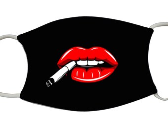 Sexy Lips and Cigarette Facemask