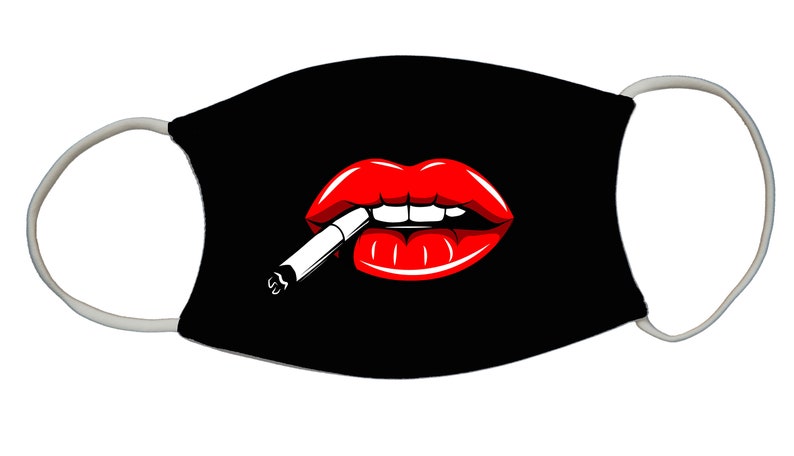 Sexy Lips and Cigarette Facemask image 1