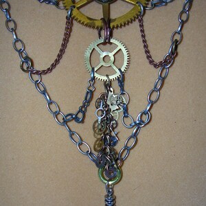 Web of Steampunk Necklace image 4