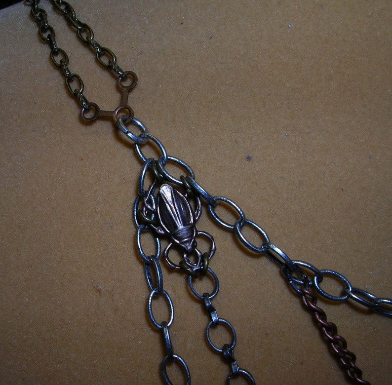 Web of Steampunk Necklace image 2