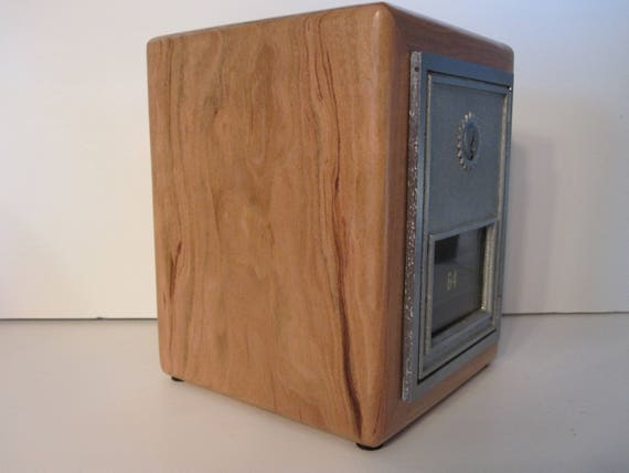 Walnut Bank Cabinet for Size #3 Grecian Post Office Box Door Walnut Bank Cabinet for Size #3 Grecian Post Office Box Door