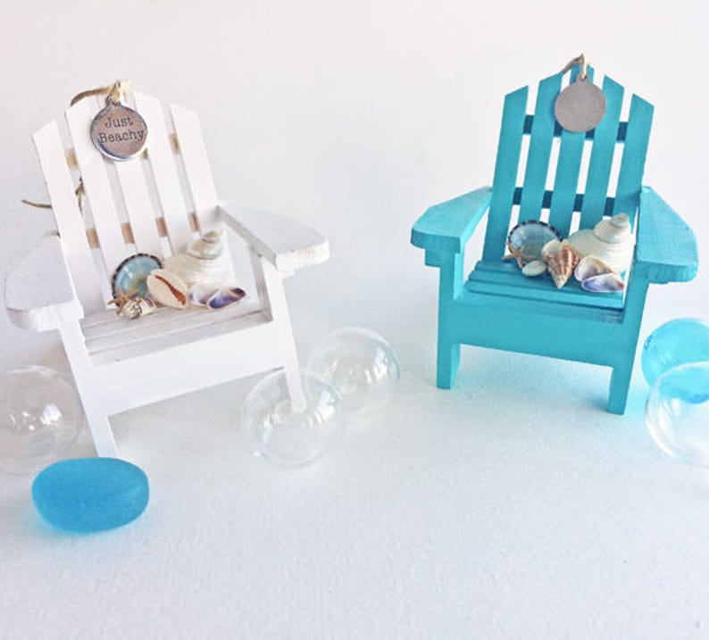 Beach Wedding Favor Adirondack Chair Ornament Optional Etsy