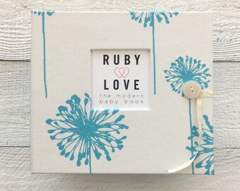 BABY BOOK | Turquoise Dandelions Album