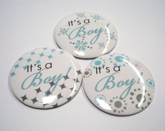 It's a Boy Button pin