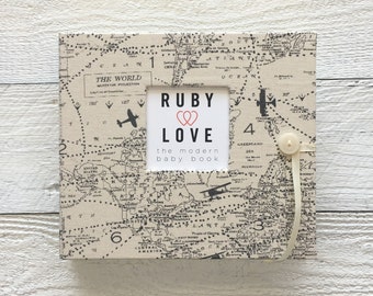 Vintage Airplane Map | BABY BOOK