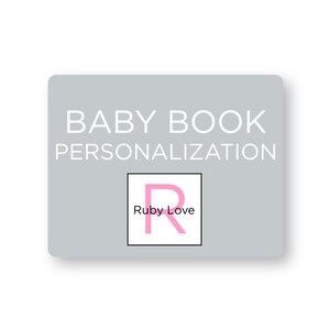 Personaliseer je Ruby Love Baby Book - Baby Memory Book