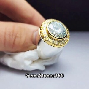 Unique Mens Moissanite Ring High Quality Moissanite Gemstone Ring In Sterling 925 Silver Beautiful Moissanite Ring For Men